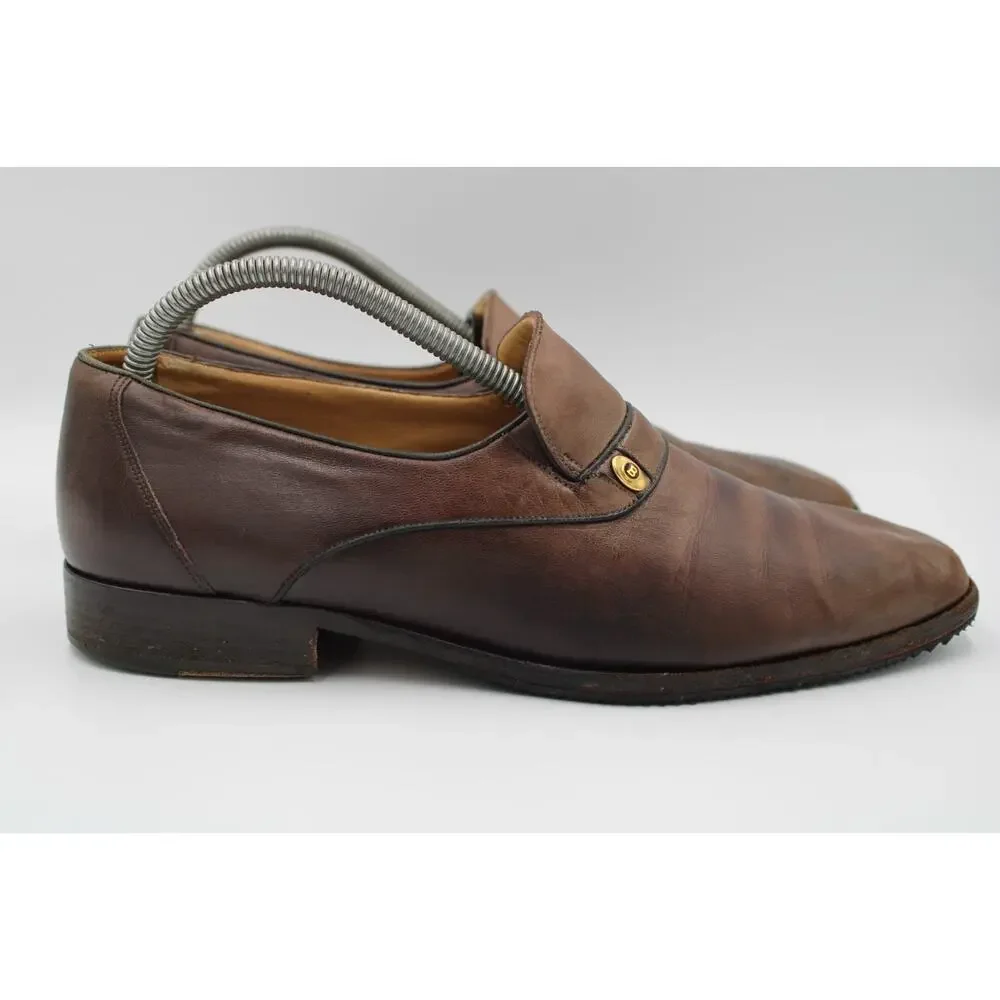 Size 9.5 - Vintage Bally Styleflex Jaro Genuine Leather Dress Shoes Switzerland